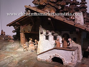 A Christmas crib on display in Innsbruck
