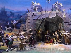A Christmas crib on display in Innsbruck